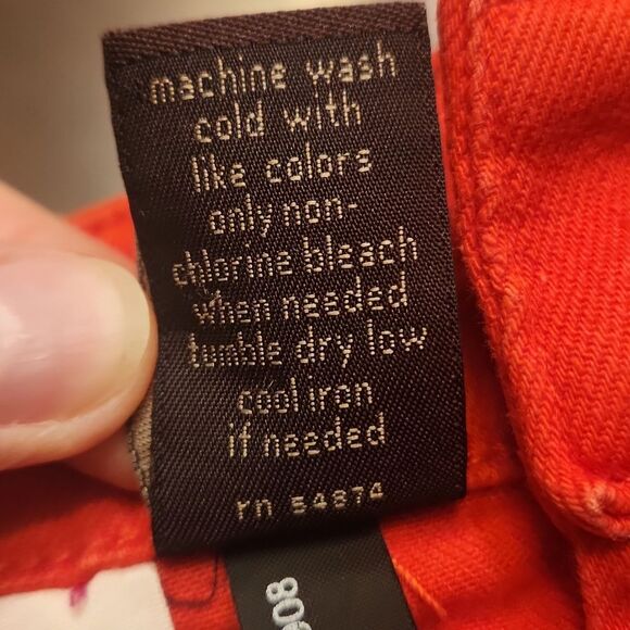 The Limited Denim 678 Red Skinny Ankle Jeans Size 10 - Picture 9 of 9